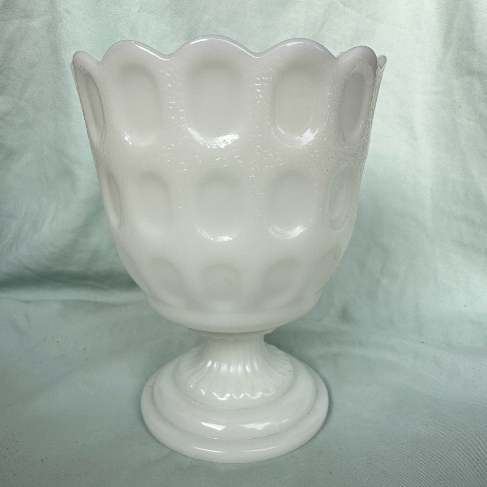 Vintage E.O. Brody Co. milk glass vase
